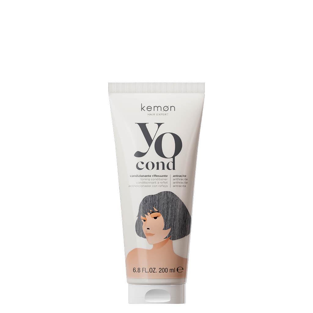 Kemon Yo Cond barvni balzam – Antracit, 200 ml