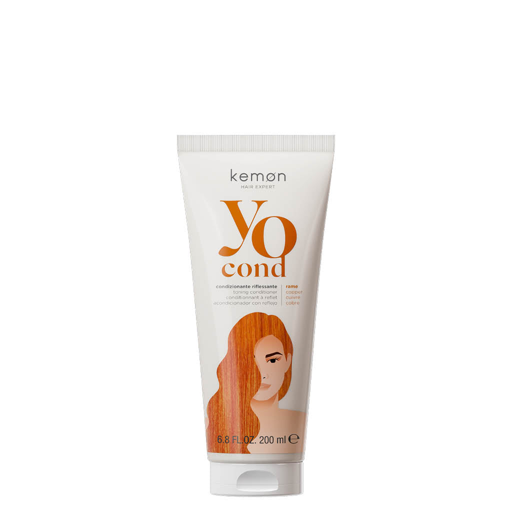 Kemon Yo Cond barvni balzam – Bakrena, 200 ml
